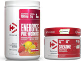 Bundle of Dymatize Energyze Pre Workout Powder and Creatine Monohydrate Combo for Training and Recovery