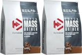 Dymatize Super Mass Gainer Protein Powder, Rich Chocolate, 52g Protein, 1g Creatine, 1280 Calories, 10.7g BCAAs, 245g Carbs, Contains Whey_Protein Powder, Isolate, and Casein (16 Servings) (Pack of 2)