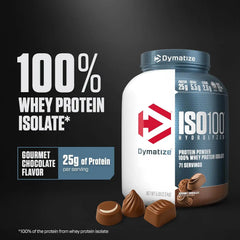 Dymatize ISO100 Protein Powder, 100% Whey Isolate, Gourmet Chocolate