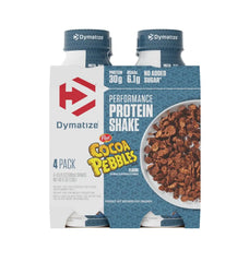 Dymatize Performance Protein Shake, Cocoa Pebbles, 30g Protein, 6.1g BCAA for Muscle Recovery, No Added Sugar, Low Fat, 24 Vitamins and Minerals, Gluten-Free, Ready to Drink, On-the-Go Snack, 11.5 fl oz, 4 pack