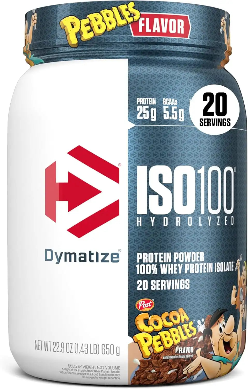 Dymatize ISO100 Protein Powder, 100% Whey Isolate, Cocoa Pebbles