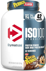 Dymatize ISO100 Protein Powder, 100% Whey Isolate, Cocoa Pebbles
