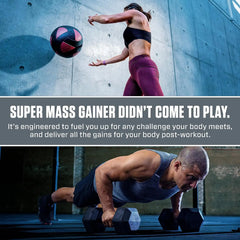 Dymatize Super Mass Gainer Protein Powder, Rich Chocolate, 52g Protein, 1g Creatine, 1280 Calories, 10.7g BCAAs, 245g Carbs, Contains Whey Protein Powder, Isolate, and Casein (16 Servings)